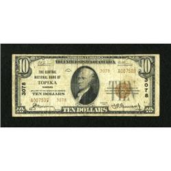 Topeka, KS - $10 1929 Ty. 2 The Central NB Ch. #