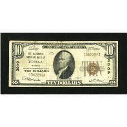 Topeka, KS - $10 1929 Ty. 1 The Merchants NB Ch.