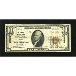Towanda, KS - $10 1929 Ty. 1 The Towanda NB Ch.