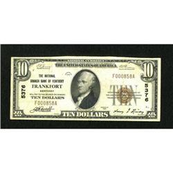 Frankfort, KY - $10 1929 Ty. 1 The National