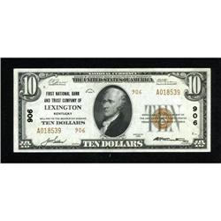 Lexington, KY - $10 1929 Ty. 2 First NB & TC Ch.