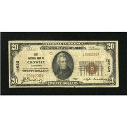 Crowley, LA - $20 1929 Ty. 1 First NB Ch. #