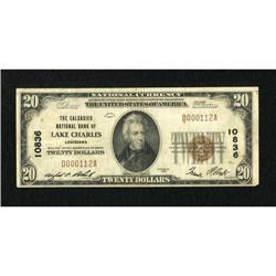 Lake Charles, LA - $20 1929 Ty. 1 The Calcasieu