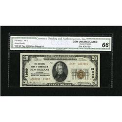 New Orleans, LA - $20 1929 Ty. 2 The NB of