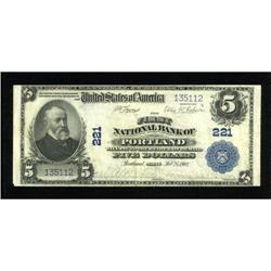 Portland, ME - $5 1902 Plain Back Fr. 598 The