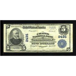 Springfield, MA - $5 1902 Plain Back Fr. 606 The