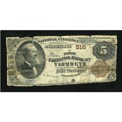 Yarmouth, MA - $5 1882 Brown Back Fr. 467 The