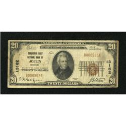 Joplin, MO - $20 1929 Ty. 1 Conqueror First NB