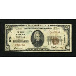 Sedalia, MO - $20 1929 Ty. 1 The Sedalia NB Ch.