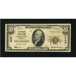 Trenton, MO - $10 1929 Ty. 1 The Trenton NB Ch.