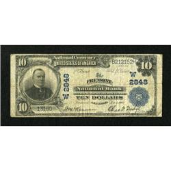 Fremont, NE - $10 1902 Plain Back Fr. 624 The