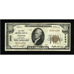 Friend, NE - $10 1929 Ty. 1 The First NB Ch. #