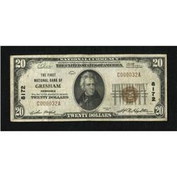 Gresham, NE - $20 1929 Ty. 1 The First NB Ch. #