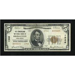 Bridgeton, NJ - $5 1929 Ty. 2 The Cumberland NB