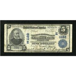Jersey City, NJ - $5 1902 Plain Back Fr. 598