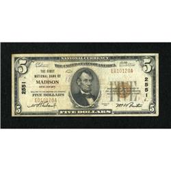 Madison, NJ - $5 1929 Ty. 1 The First NB Ch. #