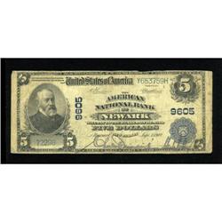 Newark, NJ - $5 1902 Plain Back Fr. 600 The