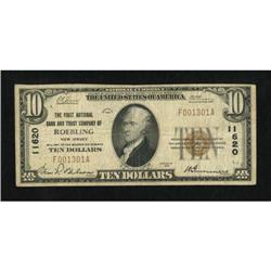 Roebling, NJ - $10 1929 Ty. 1 The First NB & TC