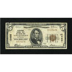 Albuquerque, NM - $5 1929 Ty. 1 Albuquerque NB