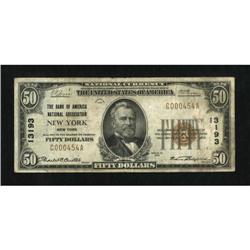 New York, NY - $50 1929 Ty. 1 The Bank of