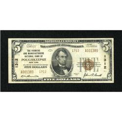 Poughkeepsie, NY - $5 1929 Ty. 2 The Farmers &