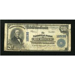 Rochester, NY - $20 1902 Plain Back Fr. 661 The