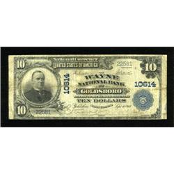 Goldsboro, NC - $10 1902 Plain Back Fr. 631 The