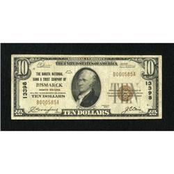Bismarck, ND - $10 1929 Ty. 1 The Dakota NB & TC