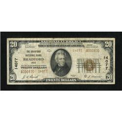 Bradford, OH - $20 1929 Ty. 2 The Bradford NB
