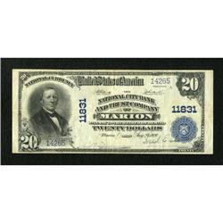 Marion, OH - $20 1902 Plain Back Fr. 659 The