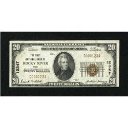 Rocky River, OH - $20 1929 Ty. 1 The First NB