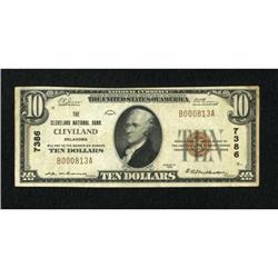 Cleveland, OK - $10 1929 Ty. 1 The Cleveland NB