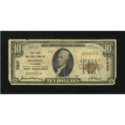 Hominy, OK - $10 1929 Ty. 1 The First NB Ch. #