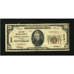 Pauls Valley, OK - $20 1929 Ty. 1 The First NB