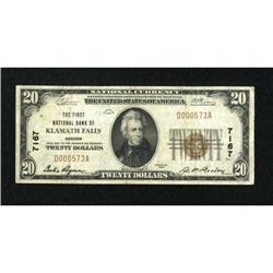 Klamath Falls, OR - $20 1929 Ty. 1 The First NB