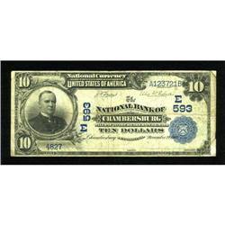 Chambersburg, PA - $10 1902 Date Back Fr. 616