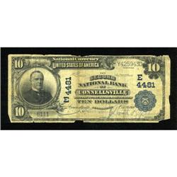 Connellsville, PA - $10 1902 Plain Back Fr. 627