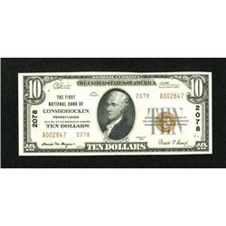 Conshohocken, PA - $10 1929 Ty. 2 The First NB