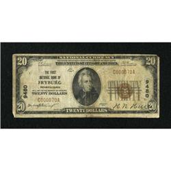 Fryburg, PA - $20 1929 Ty. 1 The First NB Ch. #