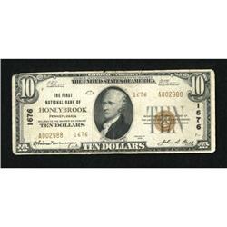 Honeybrook, PA - $10 1929 Ty. 2 The First NB Ch.