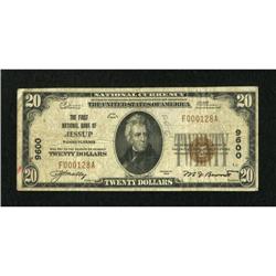 Jessup, PA - $20 1929 Ty. 1 The First NB Ch. #