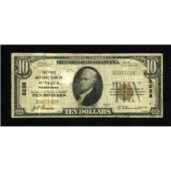 Juniata, PA - $10 1929 Ty. 1 The First NB Ch. #