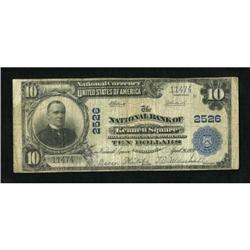 Kennett Square, PA - $10 1902 Plain Back Fr. 633