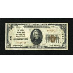 Luzerne, PA - $20 1929 Ty. 1 The Luzerne NB Ch.