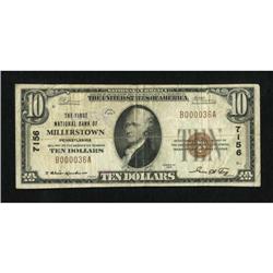 Millerstown, PA - $10 1929 Ty. 1 The First NB