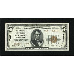 Nanticoke, PA - $5 1929 Ty. 2 The Nanticoke NB