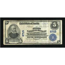 New Freedom, PA - $5 1902 Plain Back Fr. 598 The