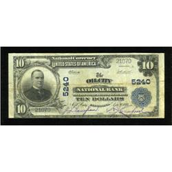 Oil City, PA - $10 1902 Plain Back Fr. 633 The