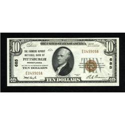 Pittsburgh, PA - $10 1929 Ty. 1 The Farmers