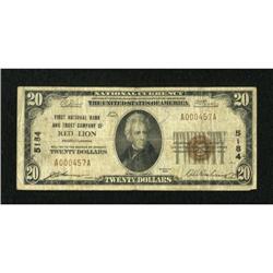 Red Lion, PA - $20 1929 Ty. 1 First NB & TC Ch.